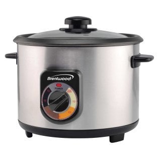 Brentwood® 5-Cups Uncooked/10-Cups Cooked Electric Crunchy Persian Rice Cooker, Stainless Steel
