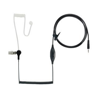 DEWALT® FRS Radio In-Ear Surveillance Headset with PTT/VOX Microphone, Black, DXFRSSV01