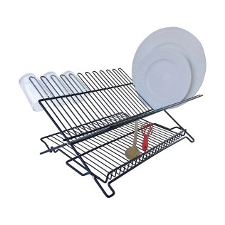 Better Houseware Jr. Folding Dish Rack (Black)