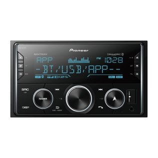 Pioneer® Car Stereo Head Unit, Double-DIN Digital Receiver, LCD with Smart Sync Compatibility, Bluetooth®, and Sirius-XM® Ready