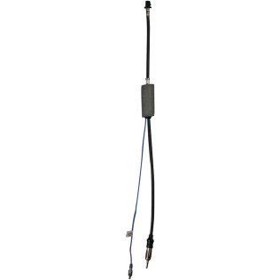 Metra® Amplified Vehicle Antenna Adapter Cable for 2002 and up GM®/Chrysler®/Volkswagen®, Single Connector