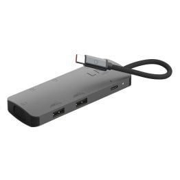 LINQ byELEMENTS 7-in-1 USB-C® 4K HDMI® Triple-Display MST Adapter