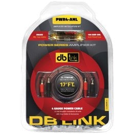 DB Link® Power Series 4-Gauge Amp Installation Kit with 100-Amp ANL Fuse