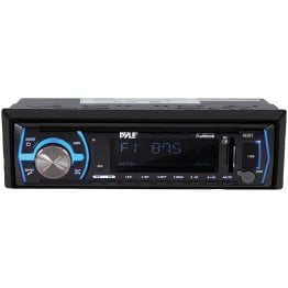 Pyle® Single-DIN In-Dash Digital Marine Stereo Receiver with Bluetooth® (Black)