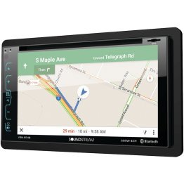 Soundstream® VRN-65HB 6.2-In. Car In-Dash Unit, Double-DIN GPS Navigation DVD Receiver with Bluetooth® and MHL® MobileLink X2