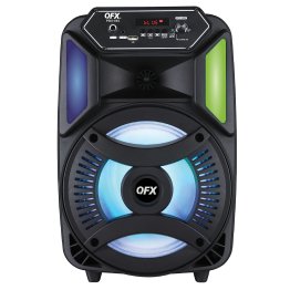 QFX® PBX-803 8-In. 17-Watt True Wireless Stereo Bluetooth® Rechargeable Speaker with Remote