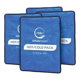 AllSett Health® XXL Reusable Hot and Cold Gel Packs for Injuries (4 Pack)