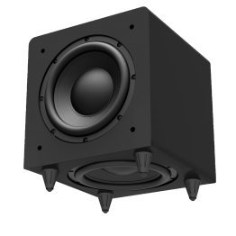 Adept Audio™ ADS12 12-In. Indoor Digital Dual-Drive Powered Subwoofer, 300 Watts, Black