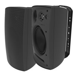 Adept Audio™ IO80 8-Inch 150-Watt 3-Way ABS Indoor/Outdoor Speakers (Black)