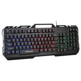 ENHANCE Infiltrate™ KL2 Ergonomic Gaming Keyboard with Membrane Switches and LED Lighting, Black
