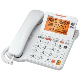 AT&T® Corded Phone with Answering System & Large Tilt Display
