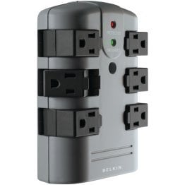 Belkin® 6-Outlet Pivot-Plug Surge Protector Wall Tap