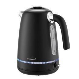Brentwood® 7-Cup 1,500-Watt Cordless Electric Stainless Steel Kettle (Black)
