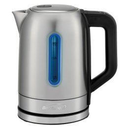 Brentwood® 1,500-Watt 1.79-Qt. Cordless Digital Stainless Steel Kettle with 5 Temperature Presets and Swivel Base