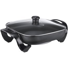 Brentwood® 12-In. 1,300-Watt Nonstick Electric Skillet with Glass Lid