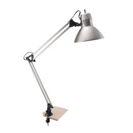 V-Light 34-In. LED Swing-Arm Brushed Nickel Clamp-on Desk Lamp