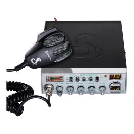 Cobra® 40-Channel AM/FM CB Radio with NightWatch® and Microphone, Chrome Face, 29 NW LTD Classic™