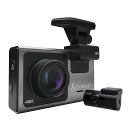 Cobra® SC 400D Ultimate Smart 4K Ultra HD Dash Cam with 1080p Full HD Rear View Accessory Camera