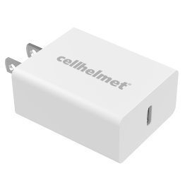 cellhelmet® 20-Watt Single USB-C® Power Delivery Wall Charger, White