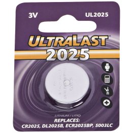 Ultralast® UL2025 CR2025 Lithium Coin Cell Battery