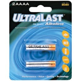 Ultralast® UL2AAAA AAAA Alkaline Batteries, 2 pk
