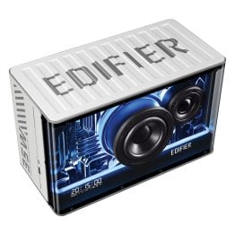 Edifier® Tabletop Bluetooth® Speaker with GaN Charger and Light Effects, QD35 (White)