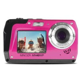 Minolta® 48.0-Megapixel Waterproof Digital Camera (Pink)