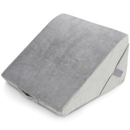AllSett Health® Adjustable Memory Foam Folding Bed Wedge Pillow (Gray)