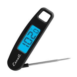 Escali® Digital Compact Folding Thermometer (Black)
