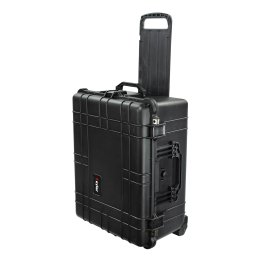 Eylar® SA00006 XL Waterproof and Shockproof Gear Hard Transport Roller Case with Foam Insert, Black