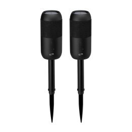 iLive ISBW240BDL Bluetooth® Indoor and Outdoor Waterproof Speakers with Removable Stakes, 2 Count