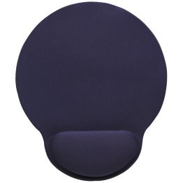 Manhattan® Mouse Pad, Wrist Rest, Round, Blue, 434386