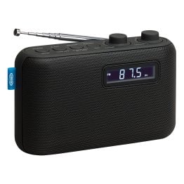 JENSEN® Portable AM/FM Digital Radio with Telescoping Antenna, Black, SR-50