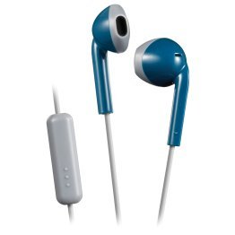JVC® Retro In-Ear Wired Earbuds with Microphone (Blue)