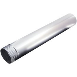 Deflecto® 4-In. x 24-In. Rigid Aluminum Vent Pipe