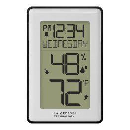 La Crosse Technology® Battery-Powered LCD Wireless Digital Weather Thermometer Station with Hygrometer and Calendar