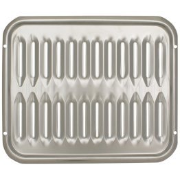 Range Kleen® 13-In. x 16-In. 2-Piece Porcelain Broiler Pan with Chrome Grill
