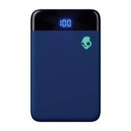 Skullcandy® Stash® Mini 5,000 mAh USB-A to USB-C® Portable Charger with Split Charging Cable (Dark Blue / Green)