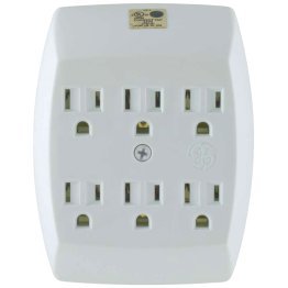 GE® 6-Outlet Grounded Wall Tap