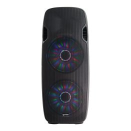 Gemini® AS Series Bluetooth® Multi-LED Portable PA Speaker with Dual Woofers, Black, AS-215BLU-LT