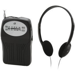 GPX® Portable AM/FM Radio with Headphones