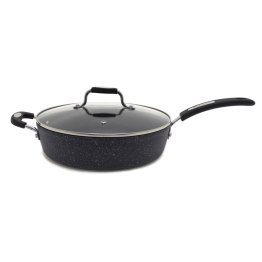 THE ROCK™ by Starfrit® 12-In. Deep Fry Pan with Lid and Bakelite® Handle