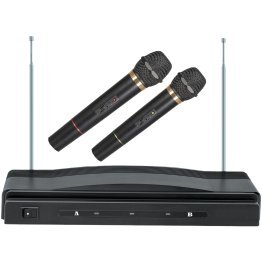 Supersonic® Professional Dual Wireless Microphone System