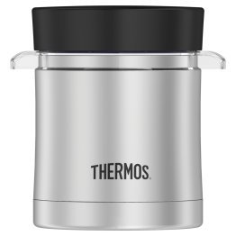 Thermos® 12-Oz. Stainless Steel Microwavable Food Jar with Stainless Steel Vacuum Insulated Sleeve