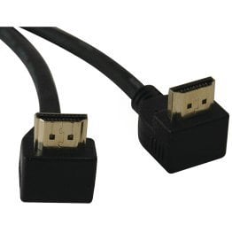 Tripp Lite® by Eaton® Ultra HD Right-Angle High-Speed HDMI® Gold Cable, 6ft