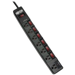 Tripp Lite® by Eaton® ECO-Surge™ 7-Outlet Surge Protector with 6 Individually Controlled Outlets, 6ft Cord