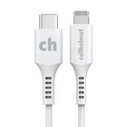 cellhelmet® Charge and Sync USB-C® to Lightning® Round Cable (3 Ft.)