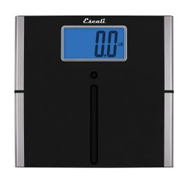 Escali® 440-lb Capacity Black Bathroom Scale