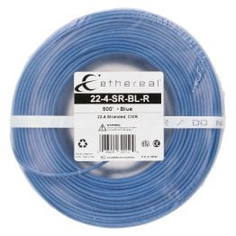 Ethereal® FastPack 22-Gauge 4-Conductor Stranded Cable, 500 Ft. (Blue)