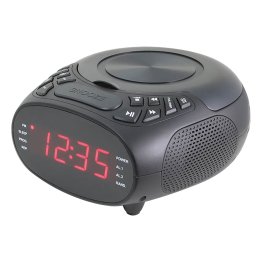 GPX® 0.9-In. LED-Display Dual-Alarm CD Clock Radio